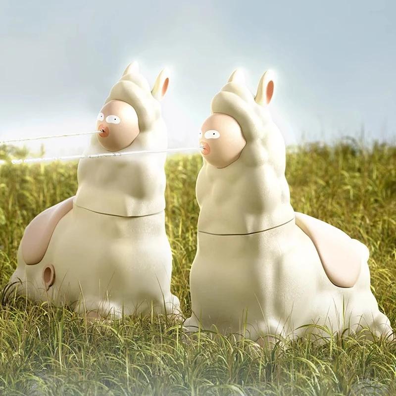Spitting Llama Water Toy Squirt Gun Alpaca Interactive Water Sprayer with Head-Shaking Summer Backyard Beach Bathtub Water Play