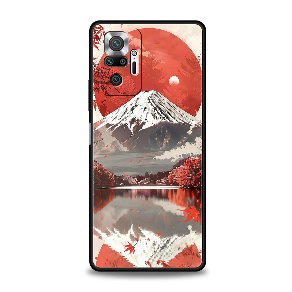 Japanese Anime Landscape Art Phone Case For Xiaomi Redmi Note 14 13 12 10 11 Pro Plus 14C 13C 12C 10C 9C 5G Soft TPU Cover