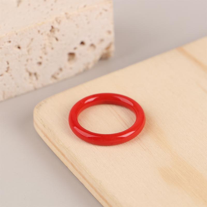 

Невыцветающее вегетарианское кольцо с имитацией нефрита, тонкое кольцо для женщин, винтажные украшения, аксессуары для девочек, подарки красный
