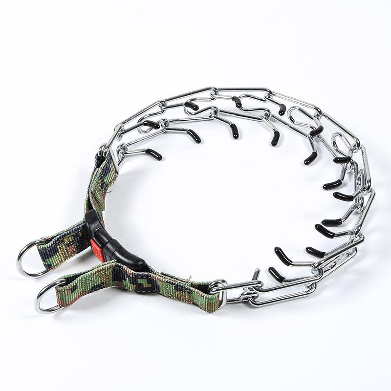 Avtagbar Metallhundträningshalsband med Järnspänne