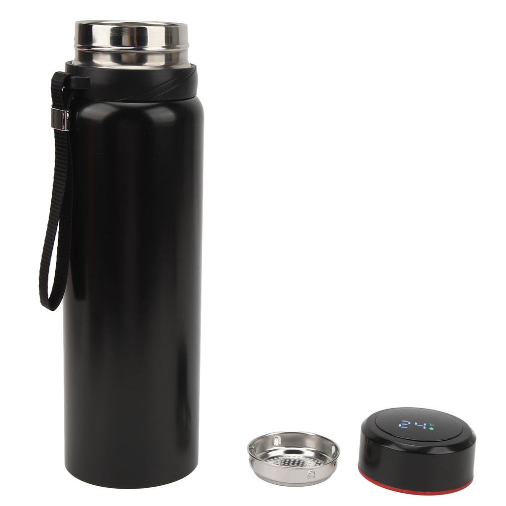 Stainless Steel Insulation Cup Temp Display Large Capacity Portable Insulated Water Bottle for Home