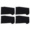 4Pcs Black Color Ice Silk Sun Protection Headgear Comfortable Breathable Headwear Face Cover for Cycling