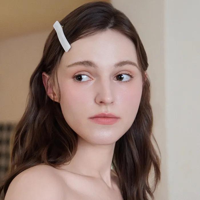 Acrylic Logo Hairpin (White)