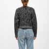 Grey Knitwear with Black Leopard Print Woman LA PETITE ETOILE