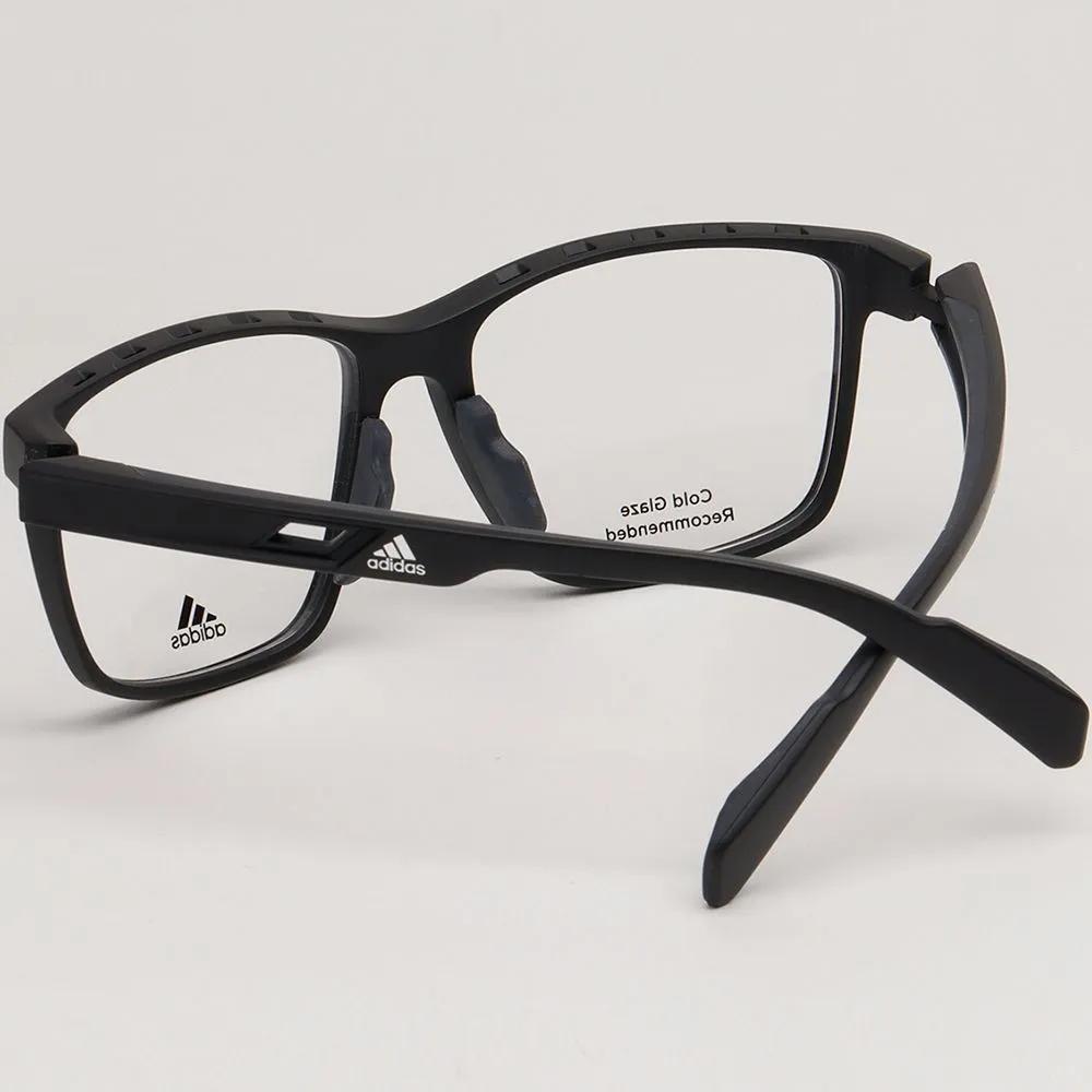 adidas Eyeglass Frames SP5008 002 Square Sporty Fashion Black Horn-rimmed