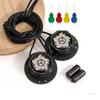 Rotating Buckle No Tie Shoelaces Quick Installation for Adults Kids Trainer Sports Shoe Water Resistant ABS Shoe Laces