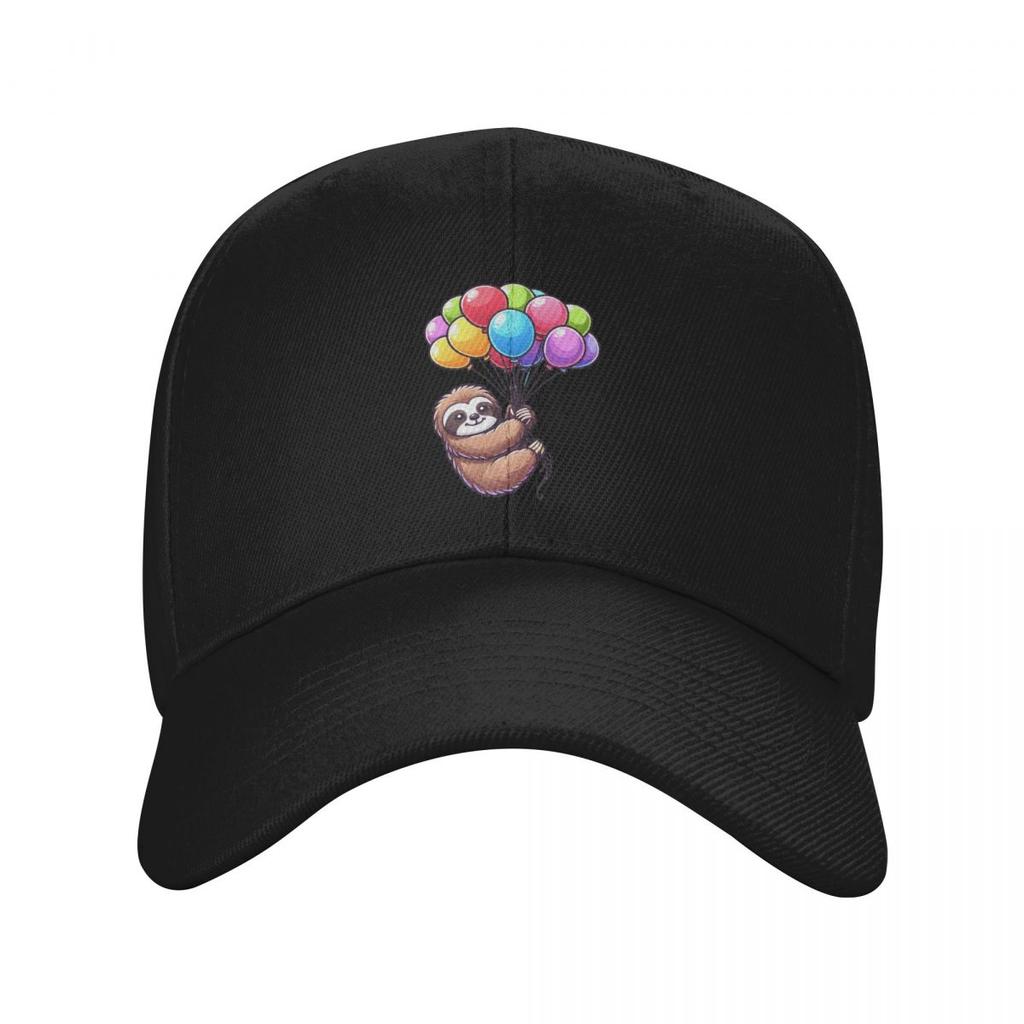 Balloon Sloth Cute Funny Sloth Hanging Balloon Baseball Caps Men Women Hats Outdoor Cap Streetwear Baseball Hat Casquette