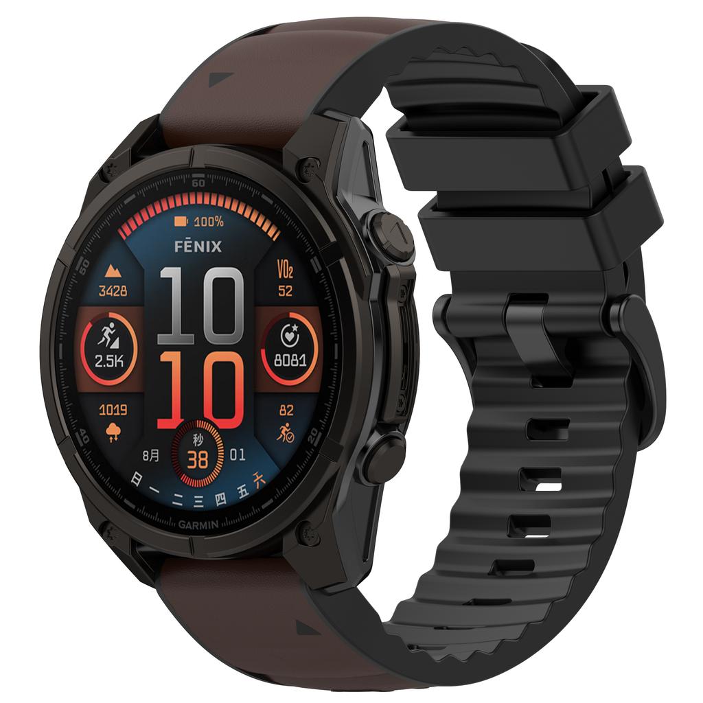 Silikon+Nylon Armband für Garmin Uhr Fenix 8 51/47mm 7/6 7x 6x Band für Forerunner 955 965 für Quatix Smartwatch Sportarmband