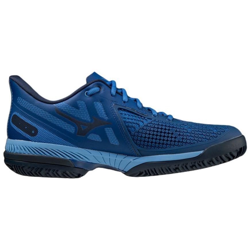 Mizuno Wave Exceed Tour 5 CC Comfortable Slip Resistant Durable Low Top Tennis Shoes Unisex Sneaker Blue White 61GC227426
