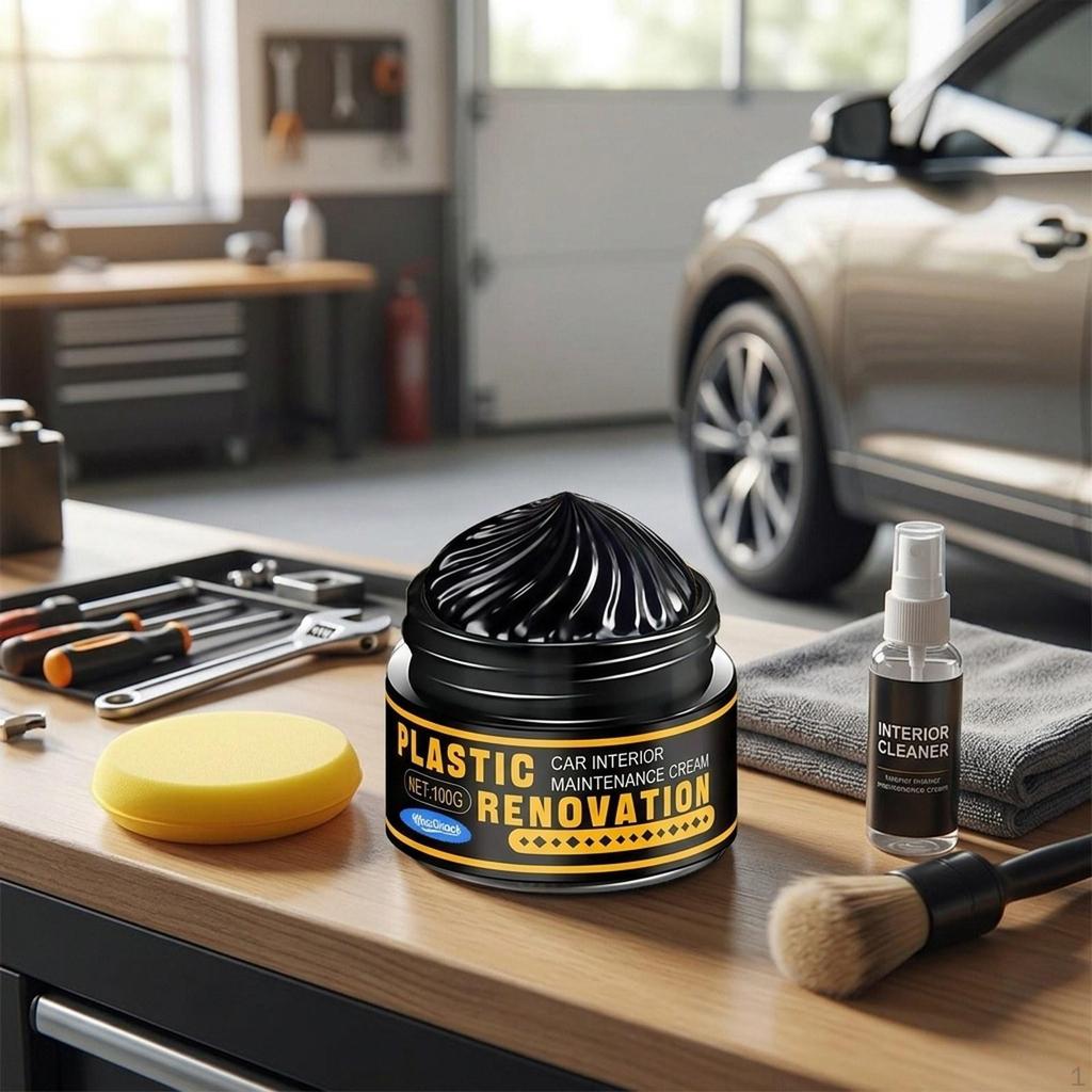 Car Tire Refurbishment Paste Maintenance Easy to Use Gift Compact Polish for Interior Auto RV