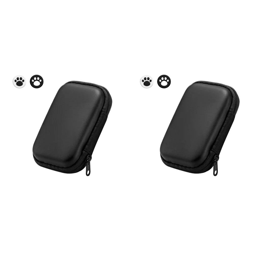 Portable Hard Carrying Case with 2 Joystick Caps Handheld Game Console Carrying Bag for Miyoo Mini Plus/RG35XX/R36S/R35S
