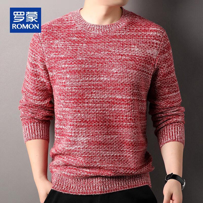 ROMON Men's Pure Cashmere Round Neck Sweater