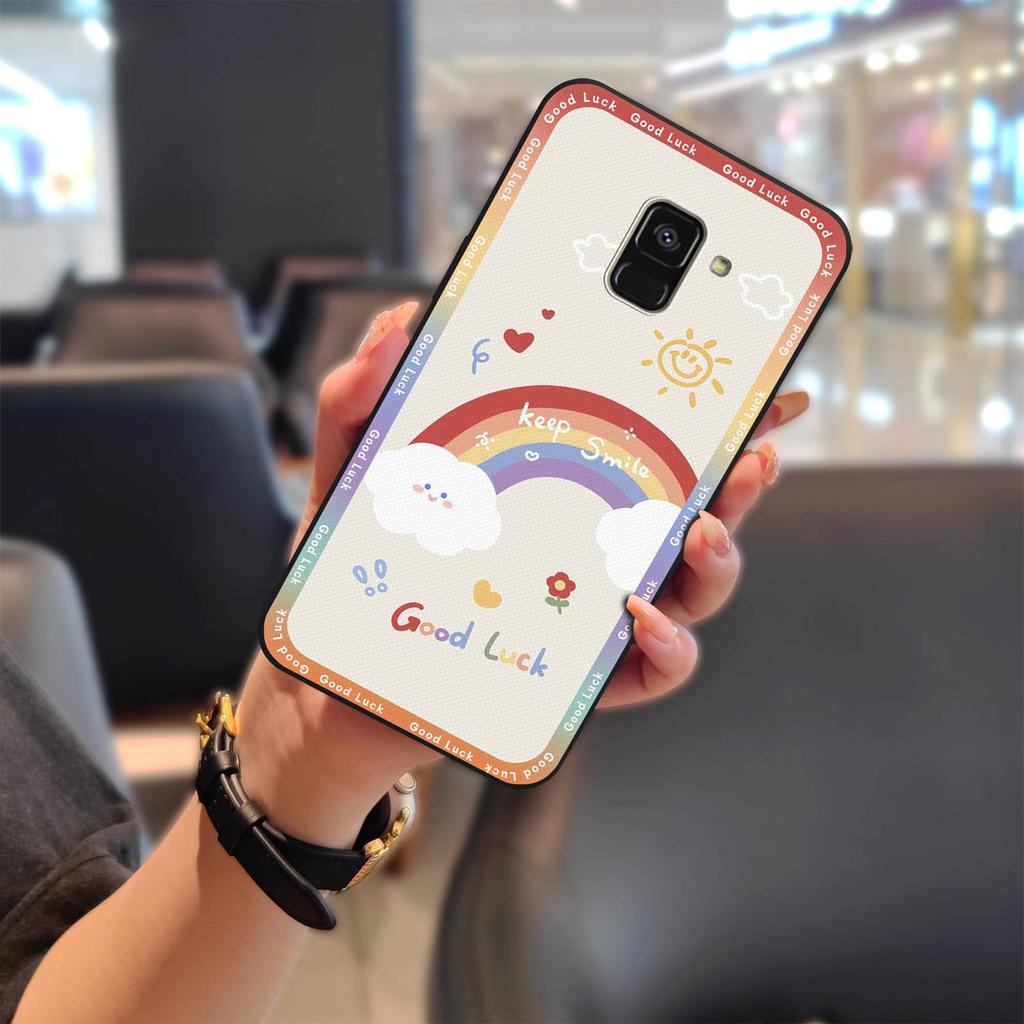 Silikon Softcase Handyhülle Für Samsung Galaxy A8 Plus 2018/A8+ 2018/SM-A730F Stoßfeste Rückabdeckung Wasserdichtes TPU