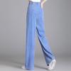 Summer High Waist Loose Fit Long Jeans Women Wide Leg Denim Pants Breathable Stretchy