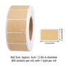 5Pcs Roll Packaging Target Pasters Writable Surface Blank Stickers Square Labels  Mason Jars