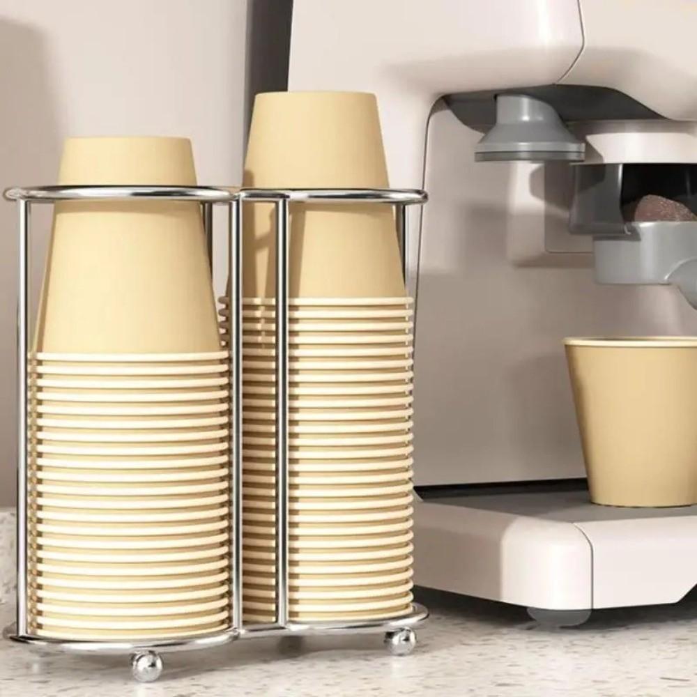 Rust-Proof Paper Cup Holder Multifunctional Paper Cup Organizer Cup Storage Rack  Kitchen Use