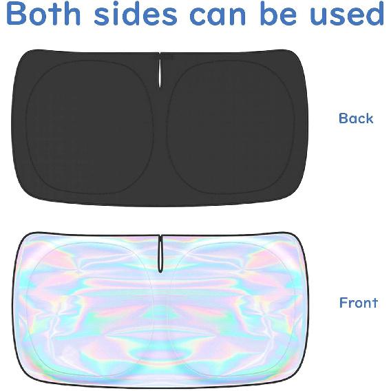 Windshield Sun Shade Cover For Kia Forte -2025 - Sunshade Compatible With Kia Forte Foldable Front Window Sunshade Sun Visor Protector Block UV Rays