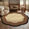 French Style Living Room Decoration Retro Carpet Round Rugs for Bedroom Anti-slip Bedside Floor Mat Washable Cloakroom Soft Rug