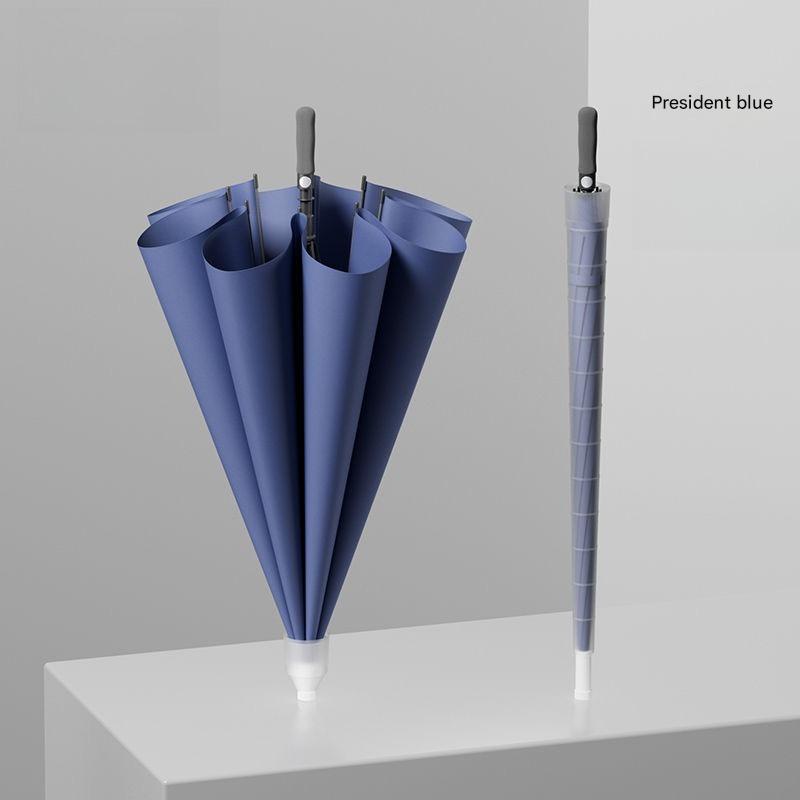 8 Bone Long Handle Automatic Umbrella with Waterproof Cover Enlarged Thickened Reinforced Anti-storm RainProof Golf Umbrella