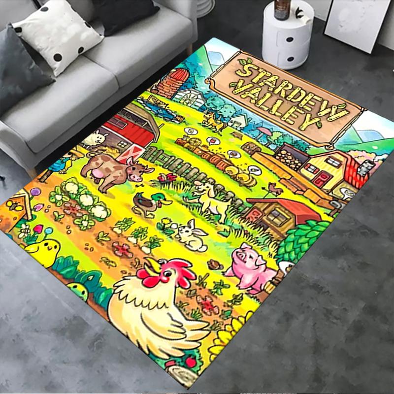 

2025 New Stardew Valley Carpet Rug for Living Room Bedroom Home Sofa Decoration,Kids play Non-slip Floor Mat179 40x60cm( 15x23in )