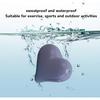 Bewinner Heart Shaped Cordless Earbud, Noise Canceling Headphones, Bluetooth 5.3 HiFi Stereo Earphones with Charging Case for Gym Office School
