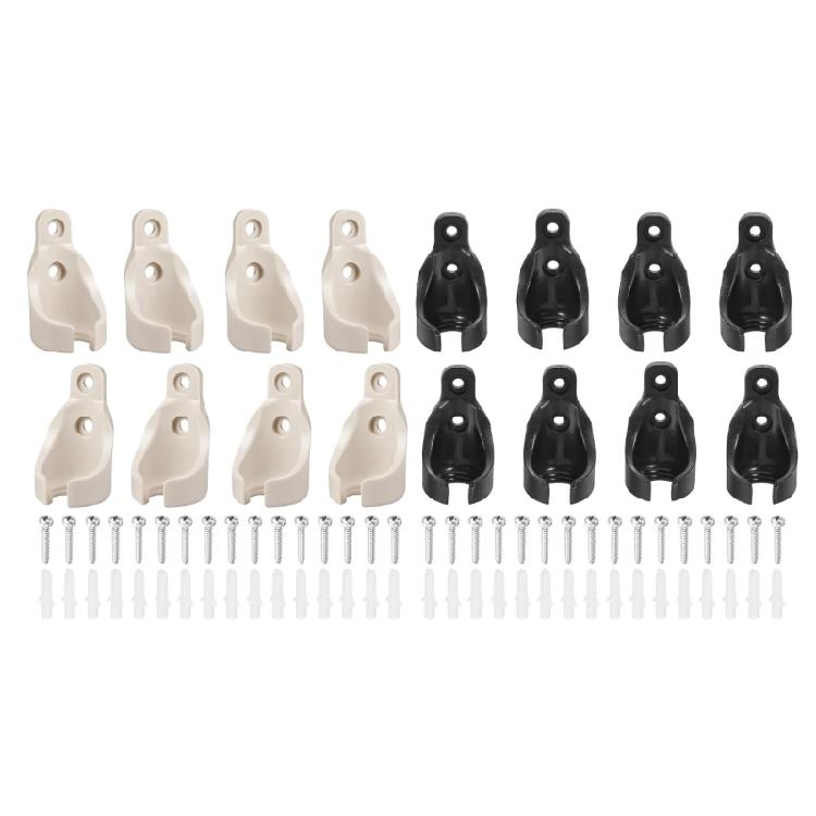8Pcs Universals Windproof Shade Mounts Adjustable Sturdy Plastic for Blinds Curtains