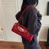 Niche bowling handbag women's 2025 summer new fashion simple Spice girl commuter shoulder messenger women's bag