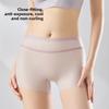 Plus Size Women's Summer Ice Silk Non Mark Quick Drying Breathable Cotton Crotch High Waist Flat Angle Briefs