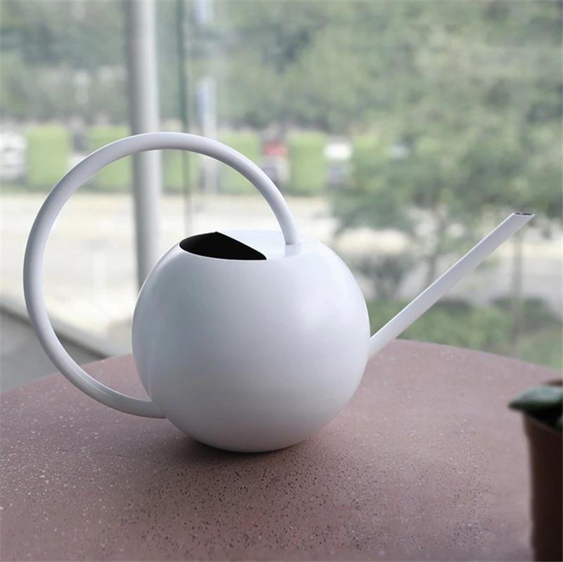 

Чайник из нержавеющей стали с длинным носиком для полива, бытовой, для душа, садовый, большой опрыскиватель, металлическая лейка для полива, кувшин для воды