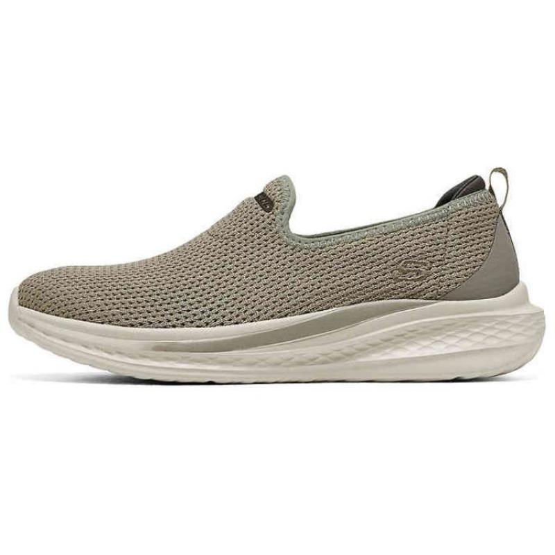 Skechers MENS USA STREET WEAR Men Comfort Cushioned Low Top Casual Shoes Taupe 211127-TPE 39.5