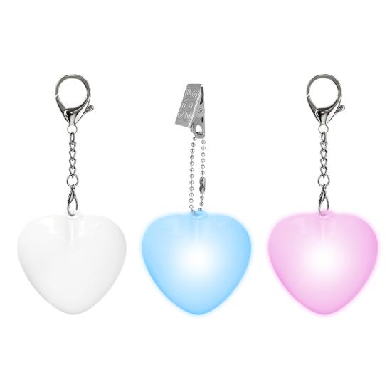 Dokunmatik ve Hareket Sensörlü Kalp Şeklinde Çanta Lambası USB Şarjlı Otomatik LED Işıklı Mini El Feneri Çantalar Cüzdanlar Anahtarlıklar Kompakt Kalp Tasarımı
