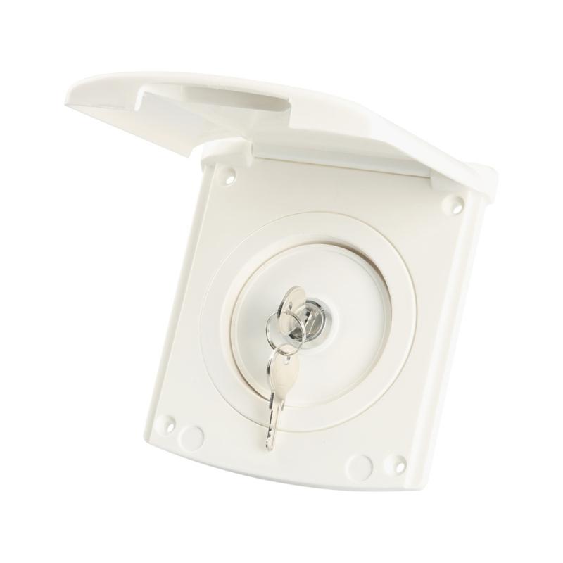 Weather Resistant ABS Travel Trailer Campers Water Filler Lid With Quick Connect Interface And UV Resistant Construction