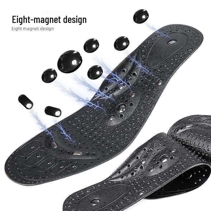 Unisex Arch Support Magnetic Therapy Insoles with 8 Magnets – Breathable Massage Walking Pads
