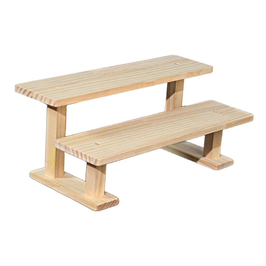 Figure Display Stand Cupcake Stand Holder Wooden Display Riser Perfume Organizer for Crafts