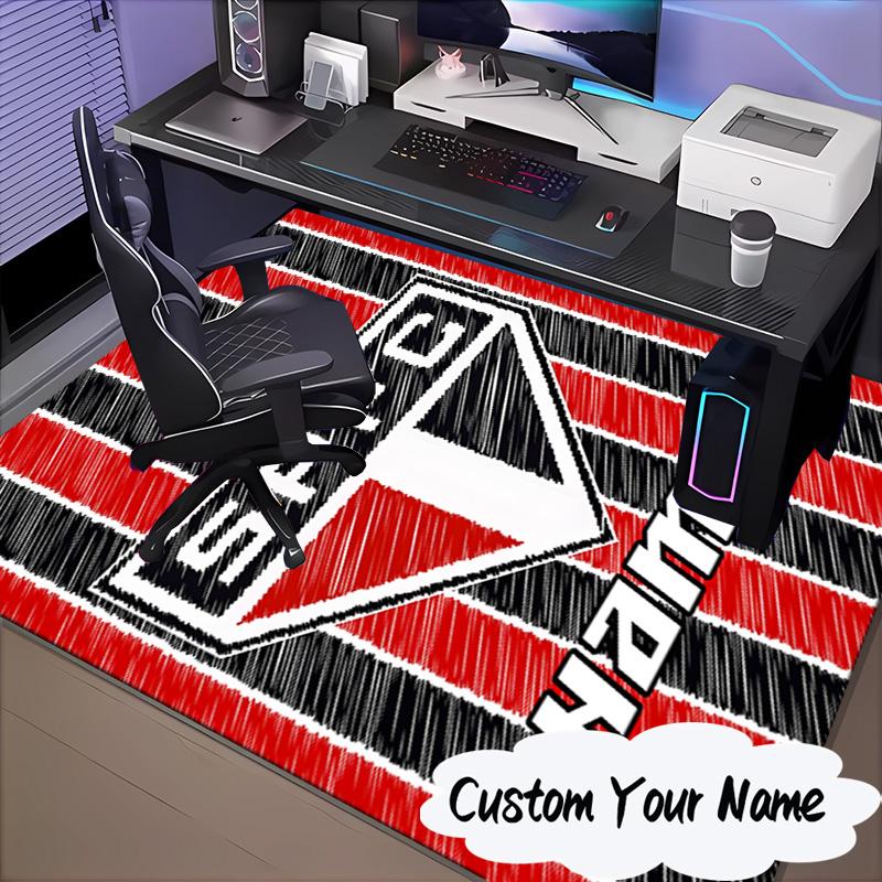 Custom Name SPFC Team Spirit Rug for Living Room, Game Rooms, Office, Bedroom, Floor Mat Playful Design, fan gifts Christmas decor
