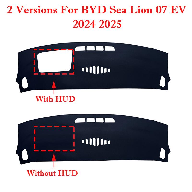 Silicone Non-Slip Car Dashboard Cover For BYD Sea Lion 07 EV 2026 2026 LHD Dash Mat Pad Carpet Cushion SunShade Acessorios