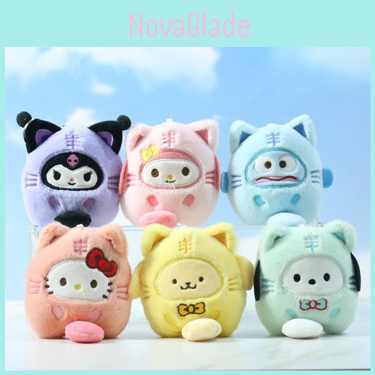 Adorable Sanrio Kuromi Plush Toy For Cute Keychain And Bag Decoration In Various Colors
