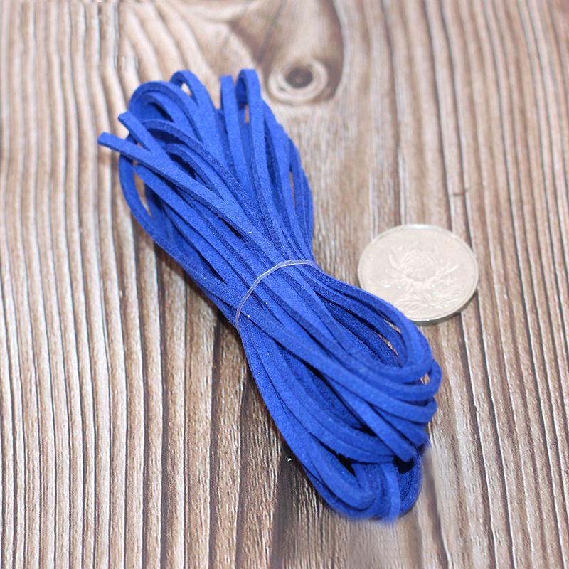 5M Langes Lederband Flaches Wildlederimitat Schnur Faden DIY Armband Funde Seil Schnur Schmuckherstellung 3mm Dicke Zubehör