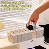 Clear Plastic Compartmentalized Organizer Box Holds 550+ Game Cards Storage Box With Adjustable Divider For Cards 1Pcs
