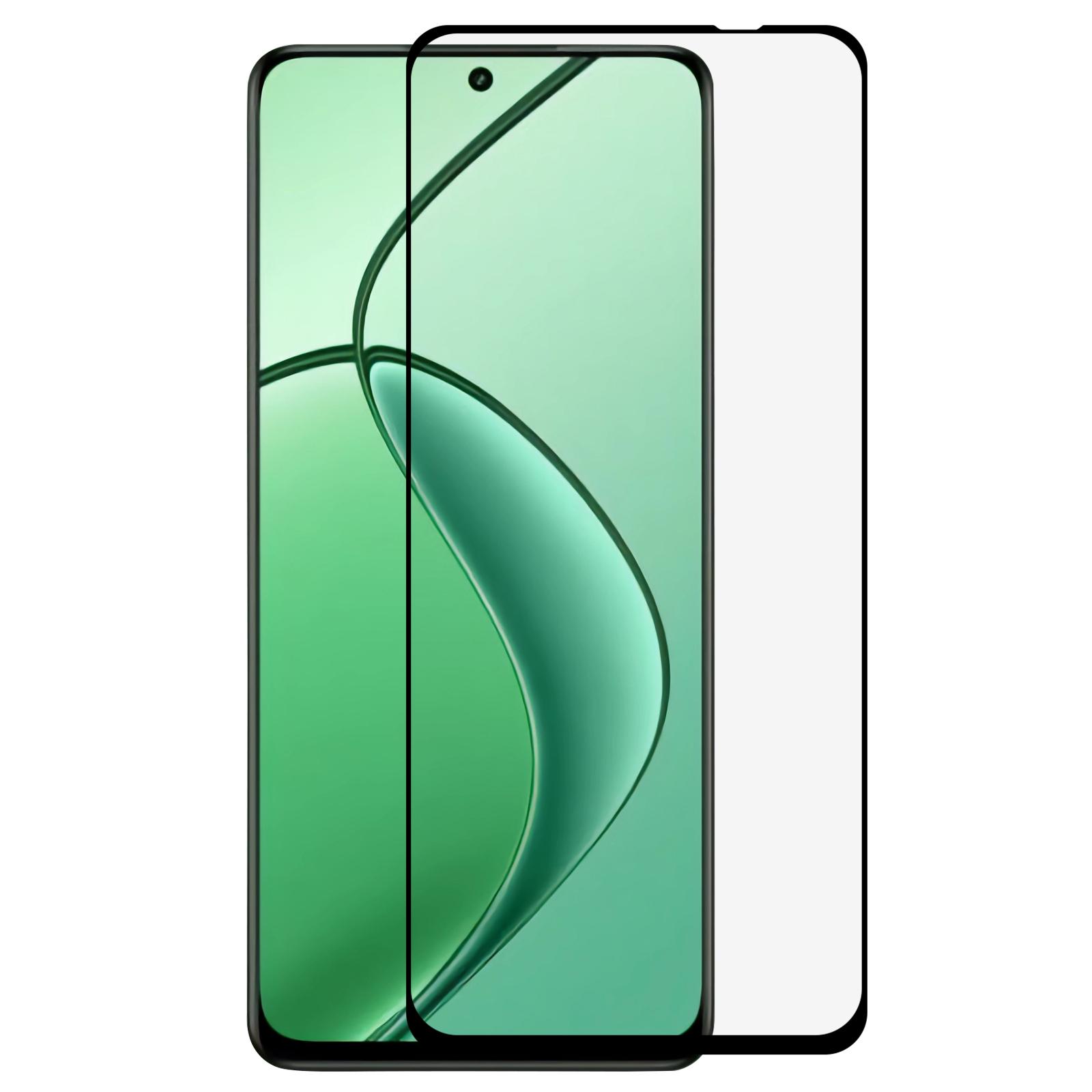 

For Realme C65 5G Clear Screen Protector Anti-Explosion Tempered Glass Screen Film,9D Side Glue As Shown A