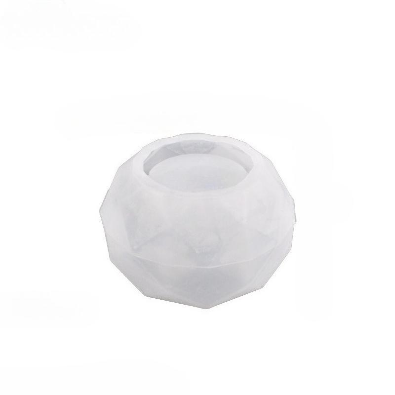 1Pc Potting Molds DIY Crystal Epoxy Resin Flower Pot Succulent Cement Vase Silicone Mold