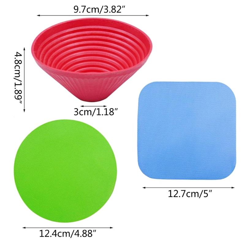 Set of 3 Jar Gripper Pads Jar Opener Pad Multifunctional Heat Insulation Pads Rubber Material for Elderly Children Women