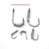 100pcs Steel Spring for DIY Fish Hook Silver Carp Fish Fishing Trackle Fishing Accessories