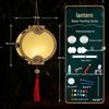 2025 Mid-Autumn Festival DIY Children's Paper Lantern Set - Handcrafted Luminous Xuan Paper Lanterns with Floral and Rabbit Palace Designs