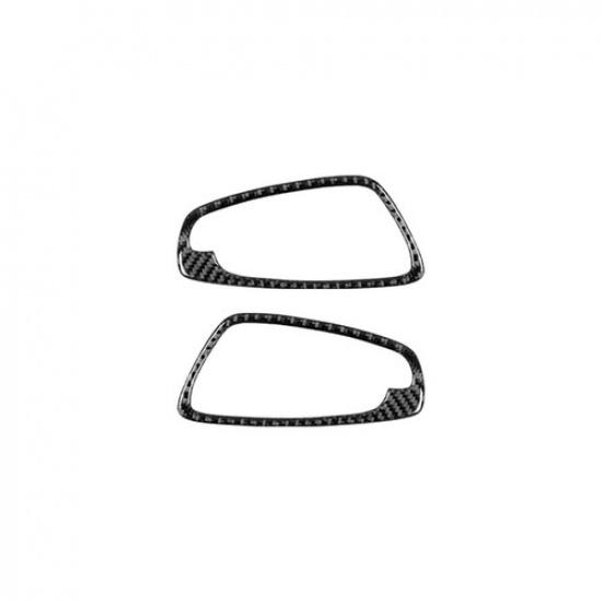 Carbon Fiber Interior Door Handle Cover Trim For BMW 1 Series E82 E88 2008-2013