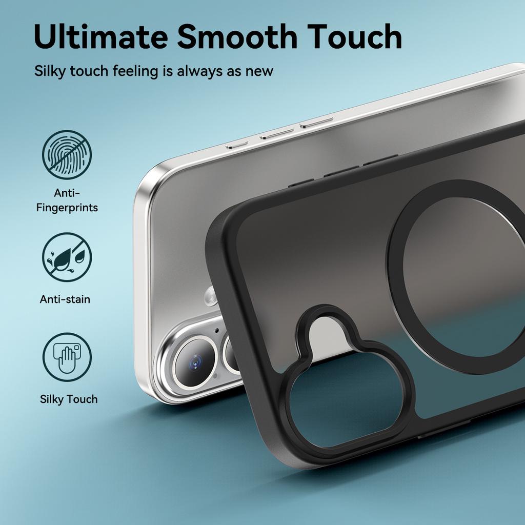 Camera Control Capture Button Case For Magsafe Mag Safe iPhone 17 Air Pro Max 16 Plus 15 14 iPhone17 17Pro Translucent Matte Phone Cover Accessories