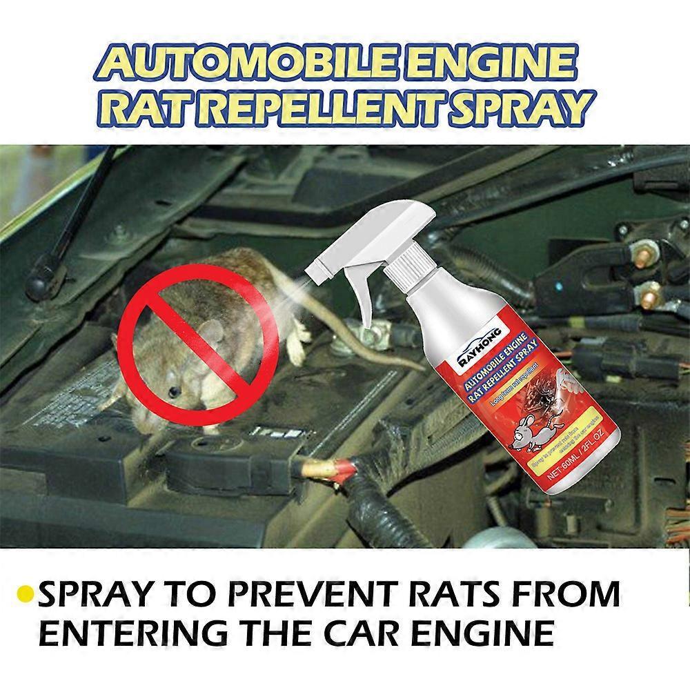 3Pcs 60ml Automobile Engine Mouse Spray Rat Repellent Spray For Protecting Wires Cables Car Engines Car Accessories