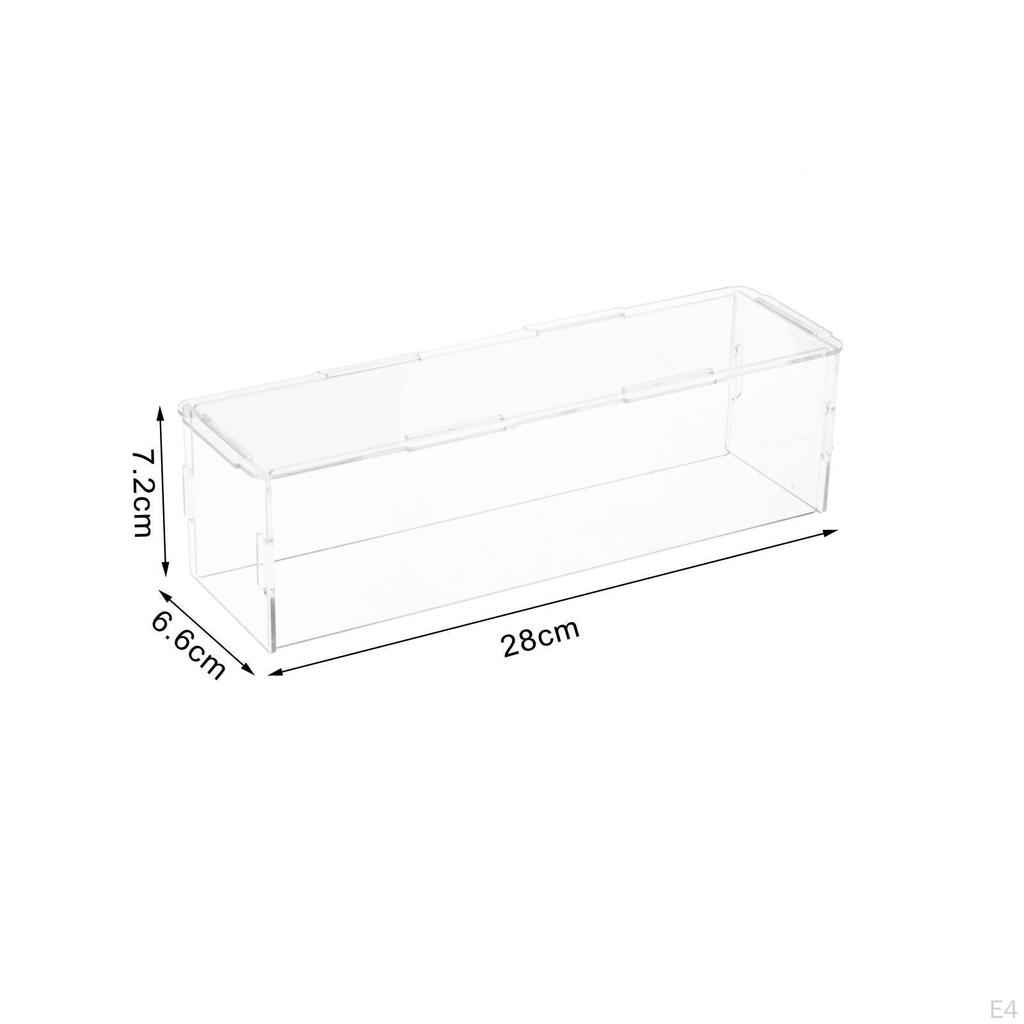 Nixie Tube Clock Clear Acrylic Dust Cover Display Box Durable Dustcover for Organizing Toys