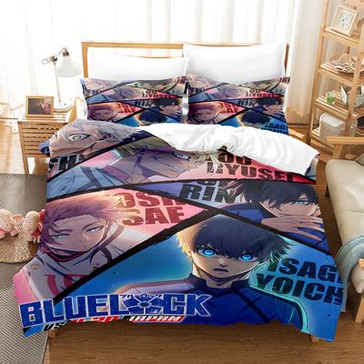 Heißer Anime Blue Lock Bettwäsche-Set Bettbezug-Set King Queen Twin Double Größe Bettdeckenbezug-Set Für Teenager und Jungen Anime-Liebhaber