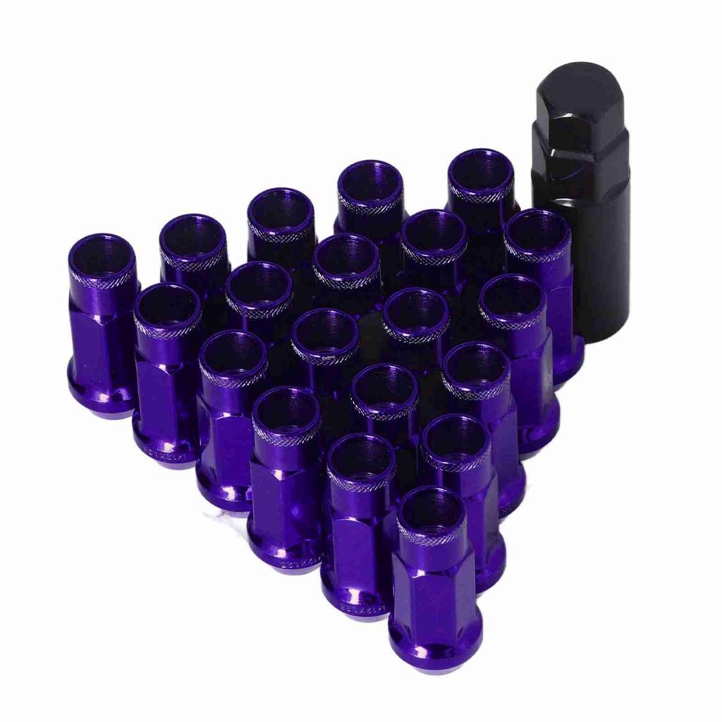 20pcs M12x1.25 Metal Wheel Lug Nuts Universal Car Accessories Replacement for Mitsubishi